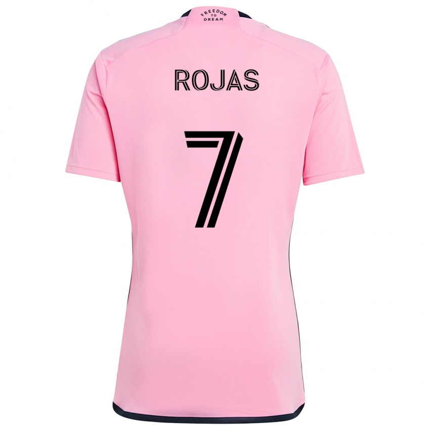 Niño Camiseta Matías Rojas #7 Rosa 1ª Equipación 2024/25 La Camisa Argentina