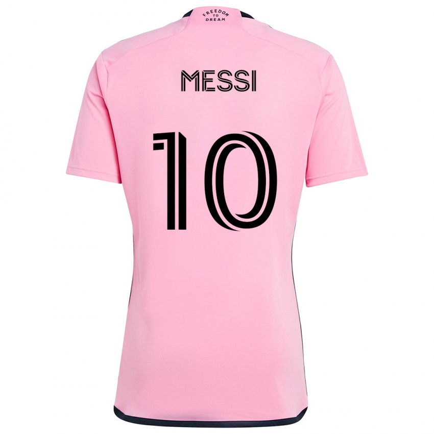 Niño Camiseta Lionel Messi #10 Rosa 1ª Equipación 2024/25 La Camisa Argentina