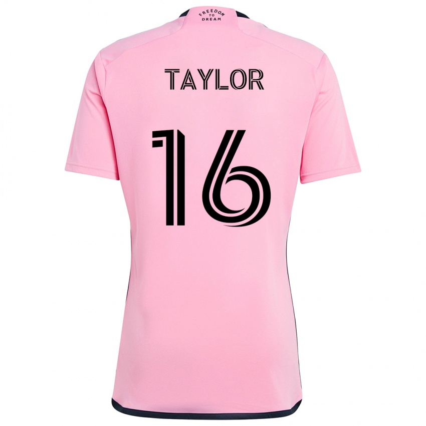 Niño Camiseta Robert Taylor #16 Rosa 1ª Equipación 2024/25 La Camisa Argentina