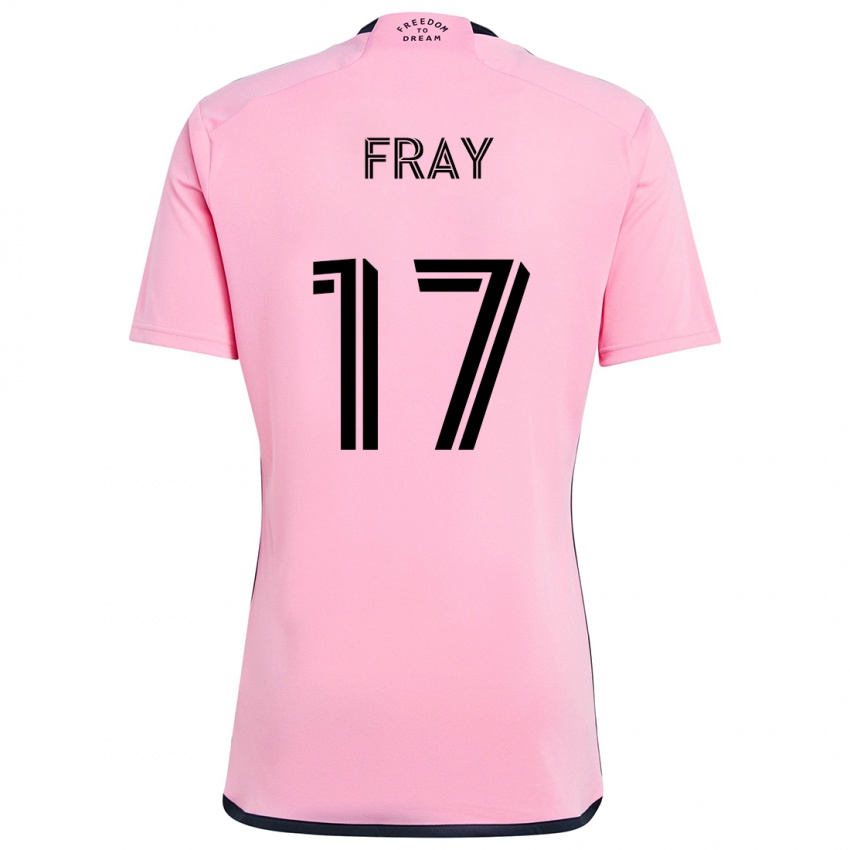 Niño Camiseta Ian Fray #17 Rosa 1ª Equipación 2024/25 La Camisa Argentina