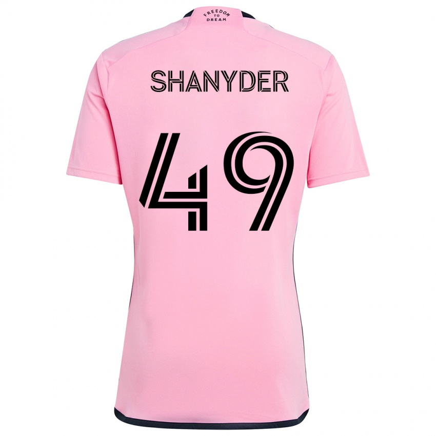 Niño Camiseta Shanyder Borgelin #49 Rosa 1ª Equipación 2024/25 La Camisa Argentina