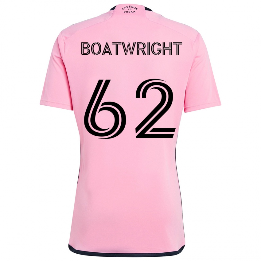 Niño Camiseta Israel Boatwright #62 Rosa 1ª Equipación 2024/25 La Camisa Argentina