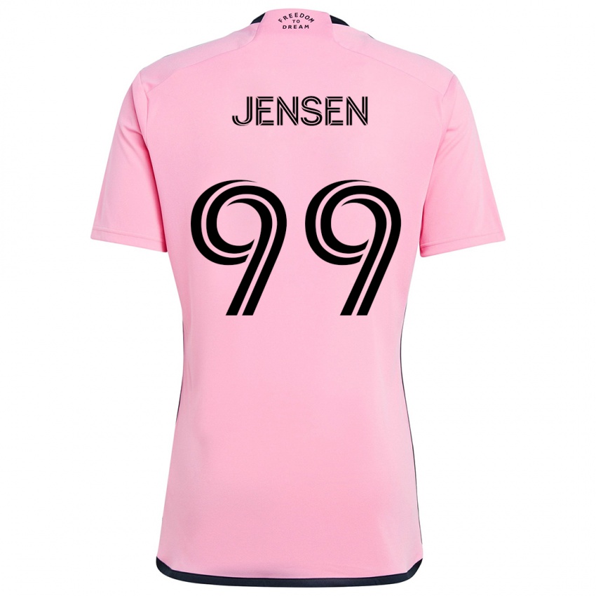 Niño Camiseta Cole Jensen #99 Rosa 1ª Equipación 2024/25 La Camisa Argentina