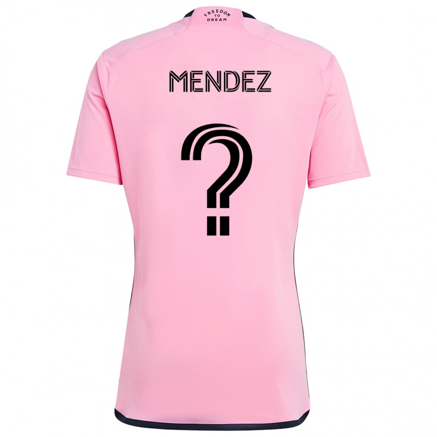 Niño Camiseta Dylan Mendez #0 Rosa 1ª Equipación 2024/25 La Camisa Argentina