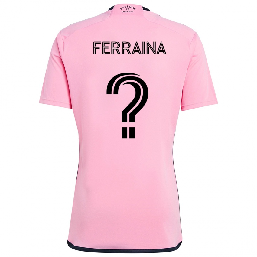 Niño Camiseta Giovanni Ferraina #0 Rosa 1ª Equipación 2024/25 La Camisa Argentina