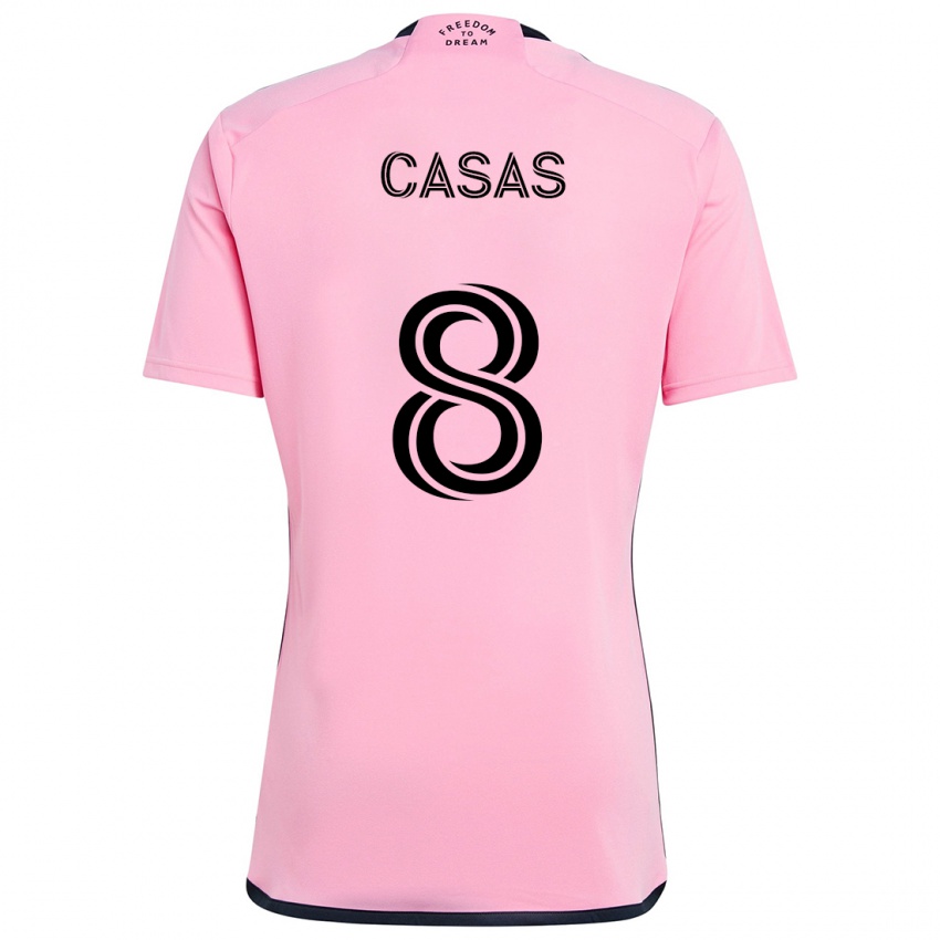 Niño Camiseta Pep Casas #8 Rosa 1ª Equipación 2024/25 La Camisa Argentina