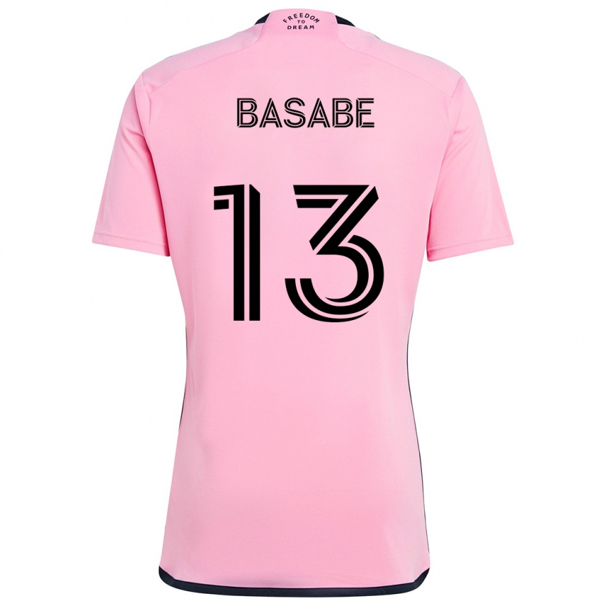 Niño Camiseta Samuel Basabe #13 Rosa 1ª Equipación 2024/25 La Camisa Argentina