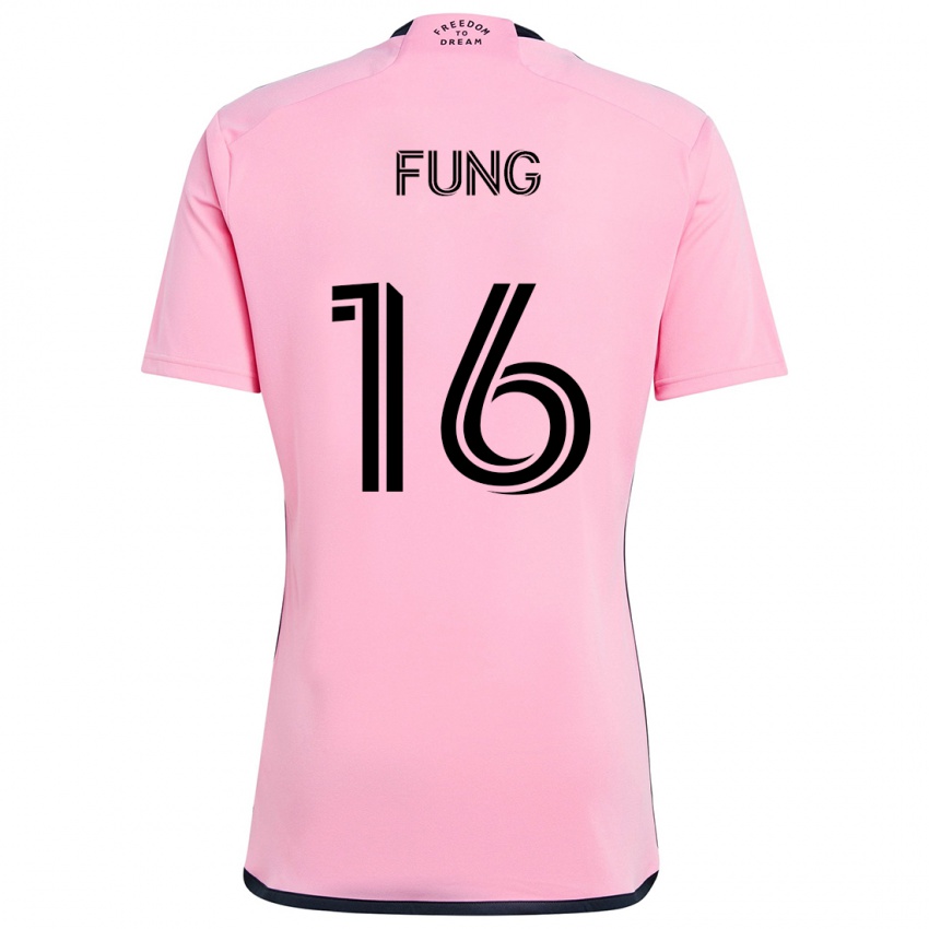 Niño Camiseta Victor Fung #16 Rosa 1ª Equipación 2024/25 La Camisa Argentina