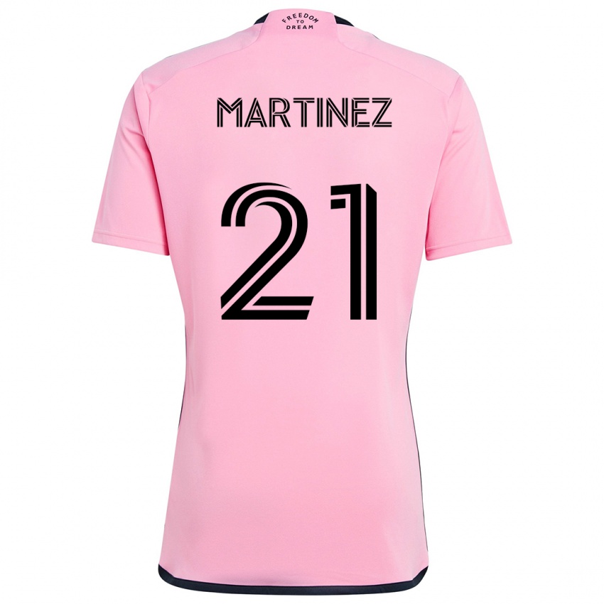 Niño Camiseta Derrek Martinez #21 Rosa 1ª Equipación 2024/25 La Camisa Argentina