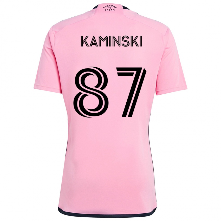 Niño Camiseta Brett Kaminski #87 Rosa 1ª Equipación 2024/25 La Camisa Argentina