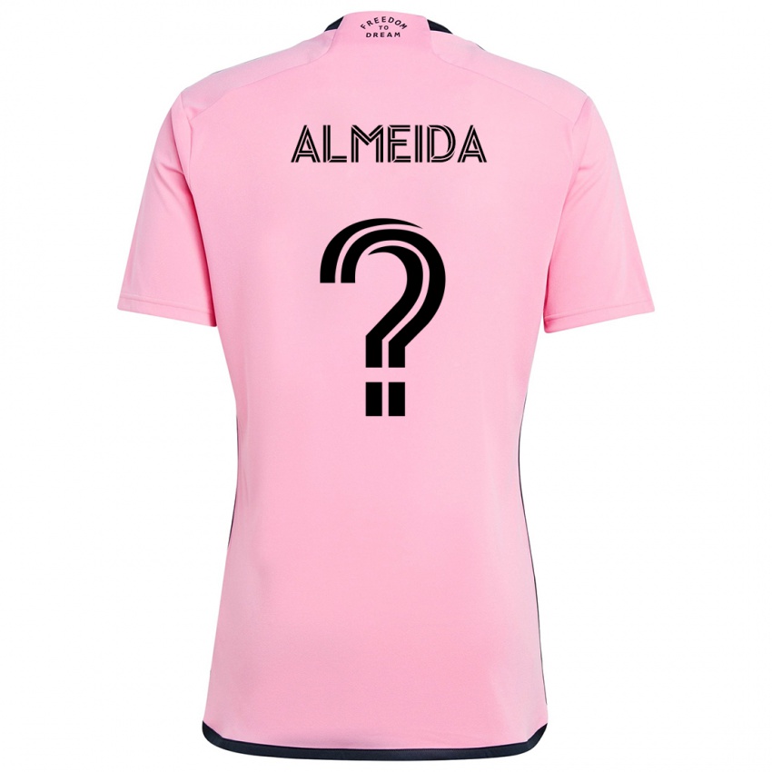 Niño Camiseta Nicholas Almeida #0 Rosa 1ª Equipación 2024/25 La Camisa Argentina