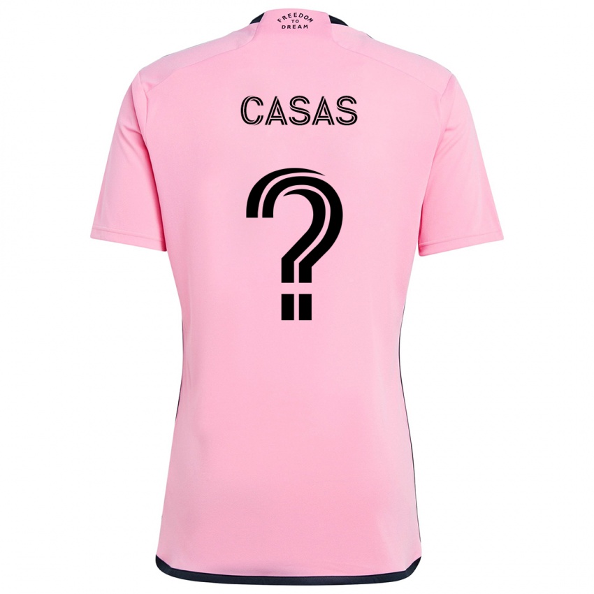 Niño Camiseta André Casas #0 Rosa 1ª Equipación 2024/25 La Camisa Argentina