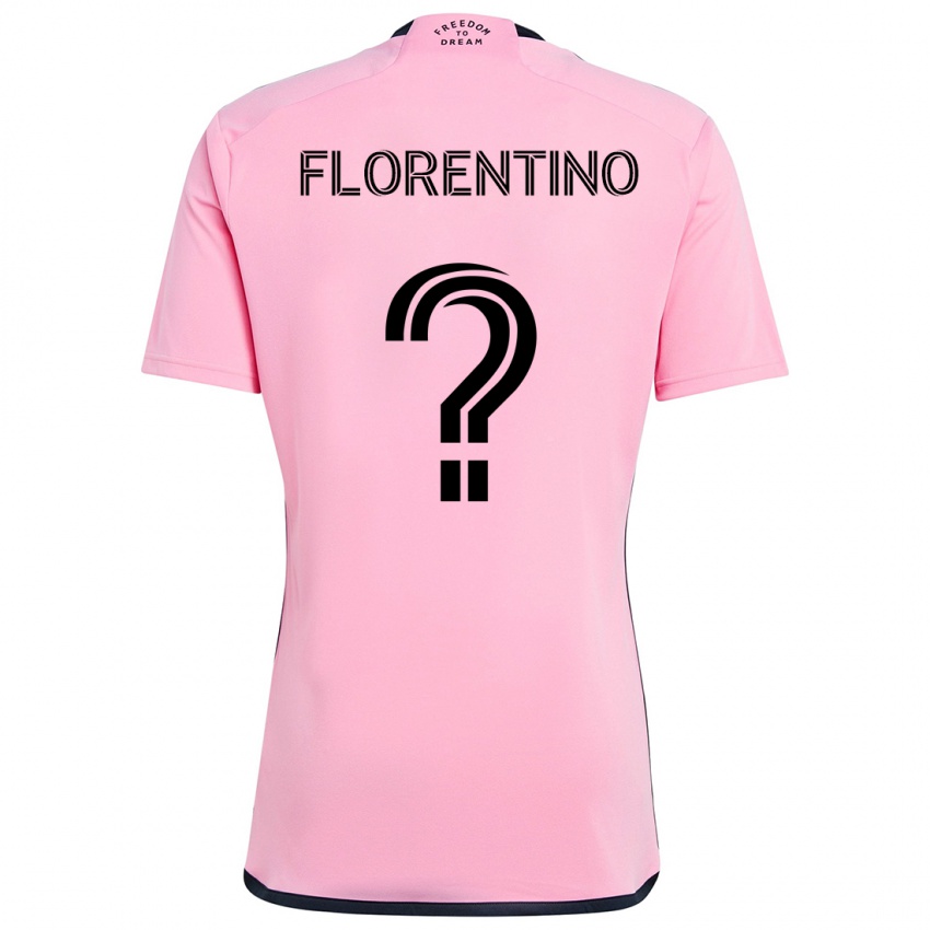 Niño Camiseta Gabriel Florentino #0 Rosa 1ª Equipación 2024/25 La Camisa Argentina