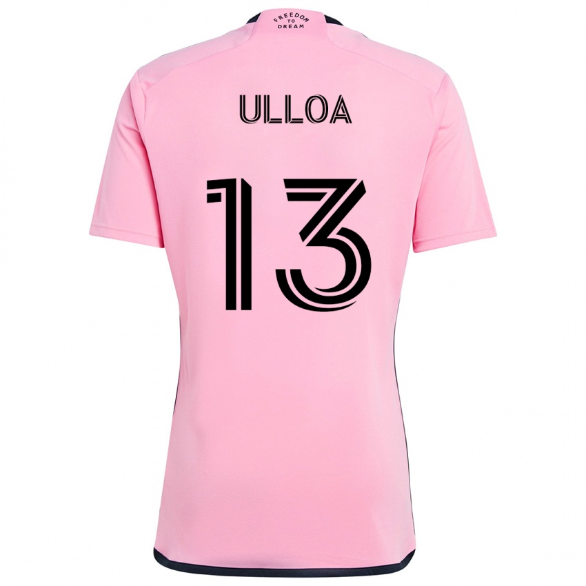 Niño Camiseta Víctor Ulloa #13 Rosa 1ª Equipación 2024/25 La Camisa Argentina