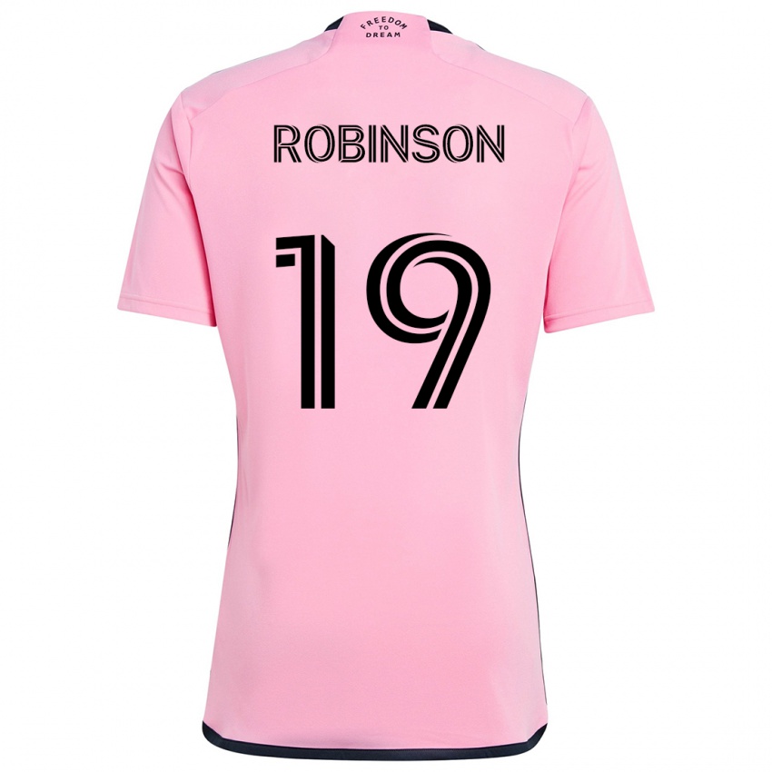 Niño Camiseta Robbie Robinson #19 Rosa 1ª Equipación 2024/25 La Camisa Argentina