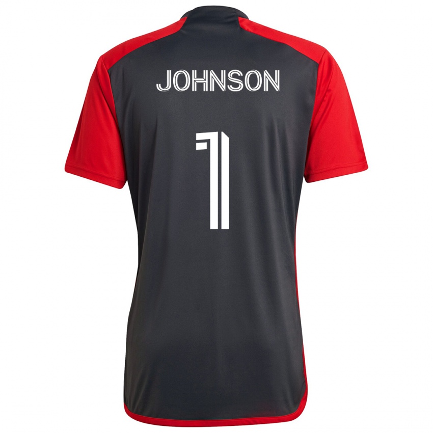 Niño Camiseta Sean Johnson #1 Rojo Grayn 1ª Equipación 2024/25 La Camisa Argentina