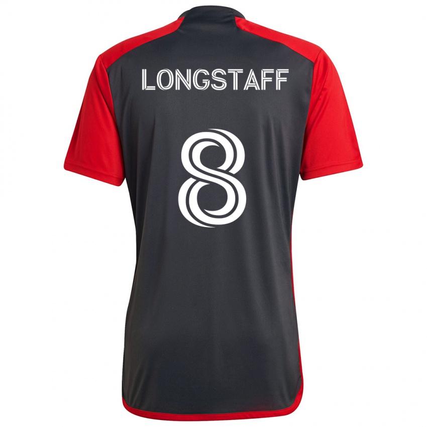 Niño Camiseta Matty Longstaff #8 Rojo Grayn 1ª Equipación 2024/25 La Camisa Argentina