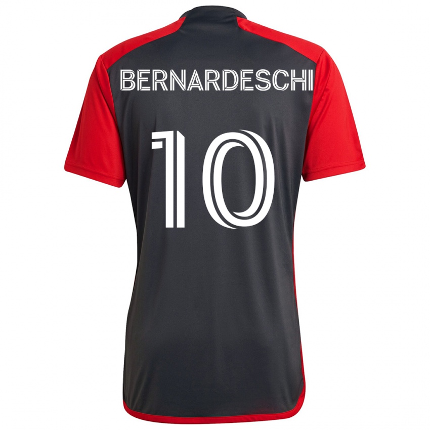 Niño Camiseta Federico Bernardeschi #10 Rojo Grayn 1ª Equipación 2024/25 La Camisa Argentina