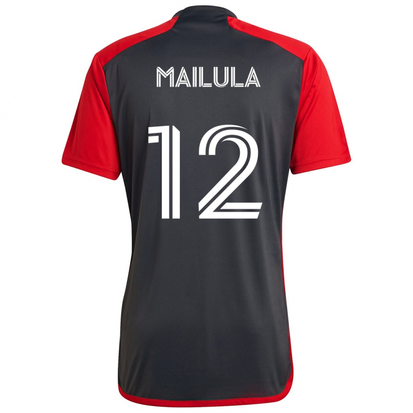 Niño Camiseta Cassius Mailula #12 Rojo Grayn 1ª Equipación 2024/25 La Camisa Argentina