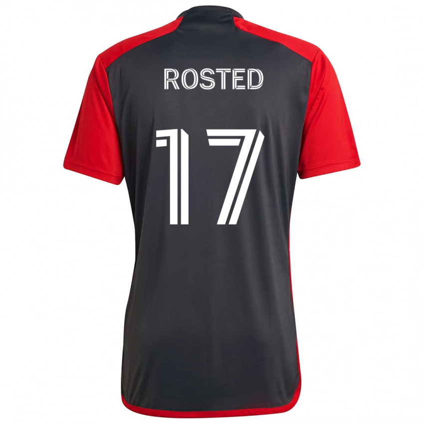 Niño Camiseta Sigurd Rosted #17 Rojo Grayn 1ª Equipación 2024/25 La Camisa Argentina