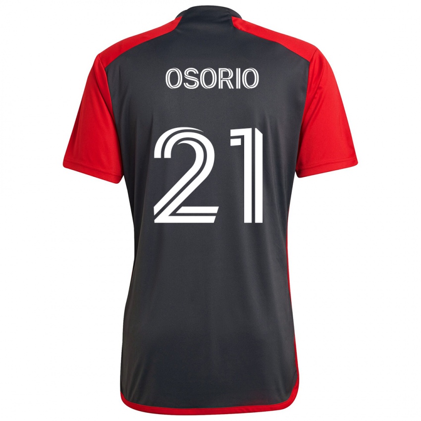 Niño Camiseta Jonathan Osorio #21 Rojo Grayn 1ª Equipación 2024/25 La Camisa Argentina