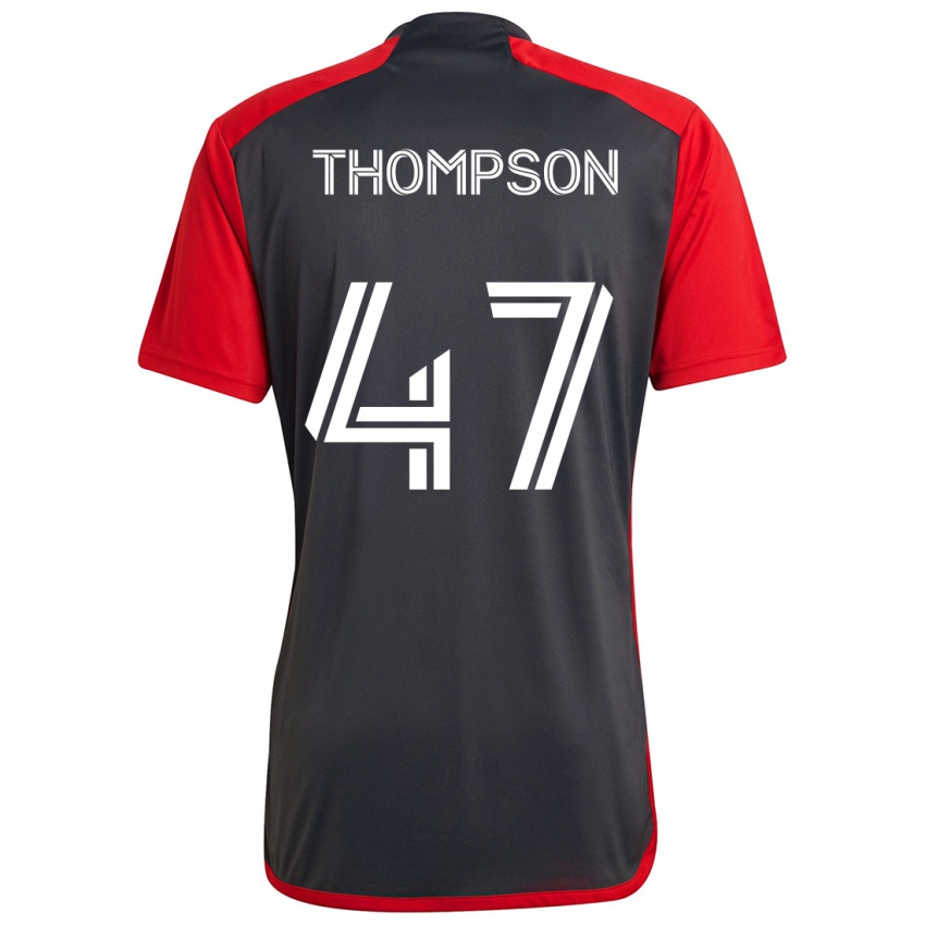 Niño Camiseta Kosi Thompson #47 Rojo Grayn 1ª Equipación 2024/25 La Camisa Argentina