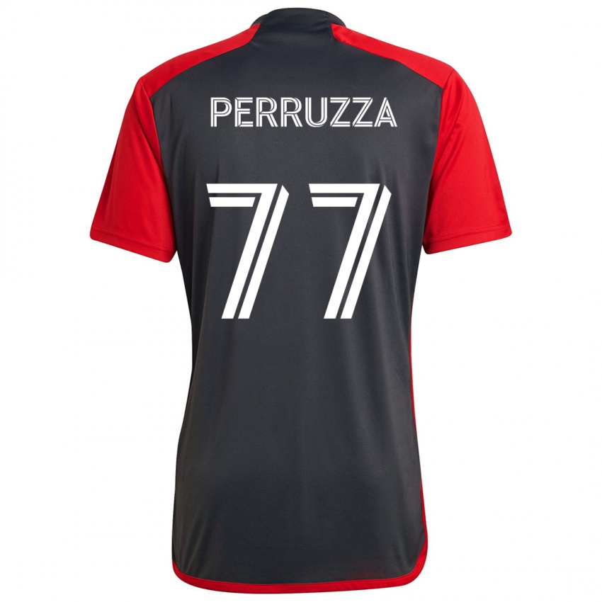 Niño Camiseta Jordan Perruzza #77 Rojo Grayn 1ª Equipación 2024/25 La Camisa Argentina