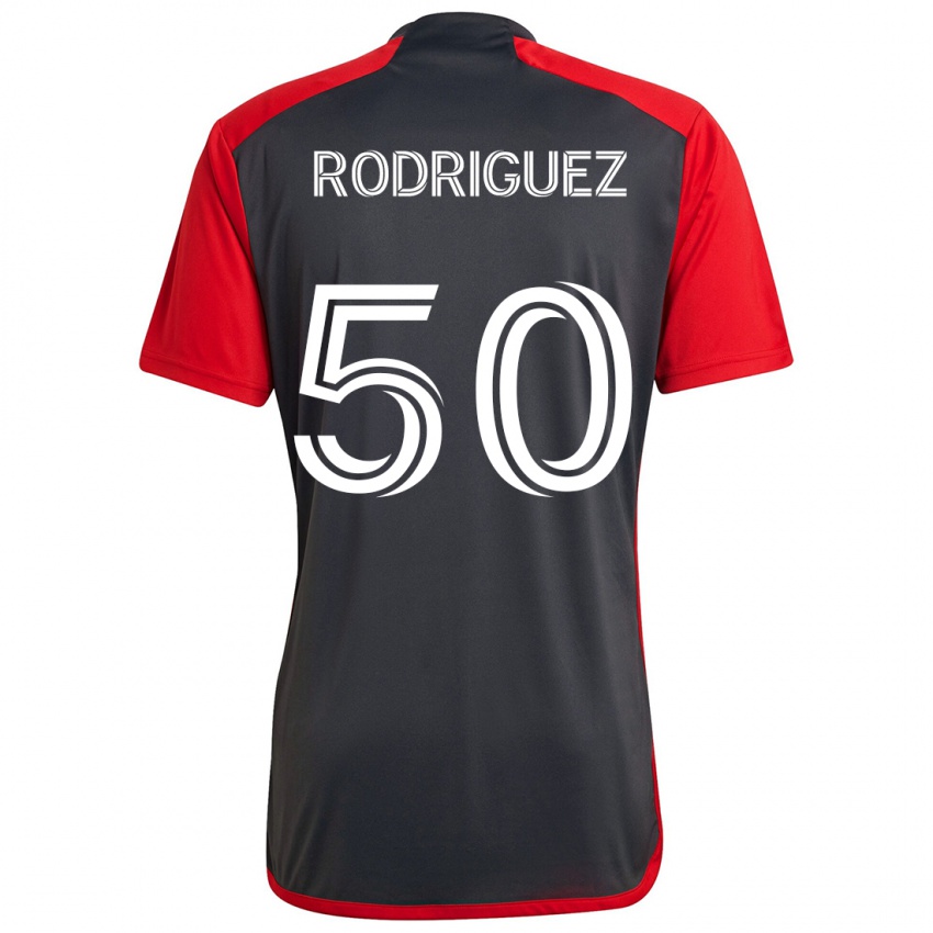 Niño Camiseta Abraham Rodriguez #50 Rojo Grayn 1ª Equipación 2024/25 La Camisa Argentina