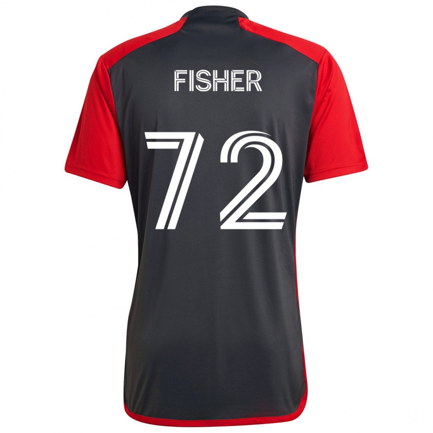 Niño Camiseta Mark Fisher #72 Rojo Grayn 1ª Equipación 2024/25 La Camisa Argentina