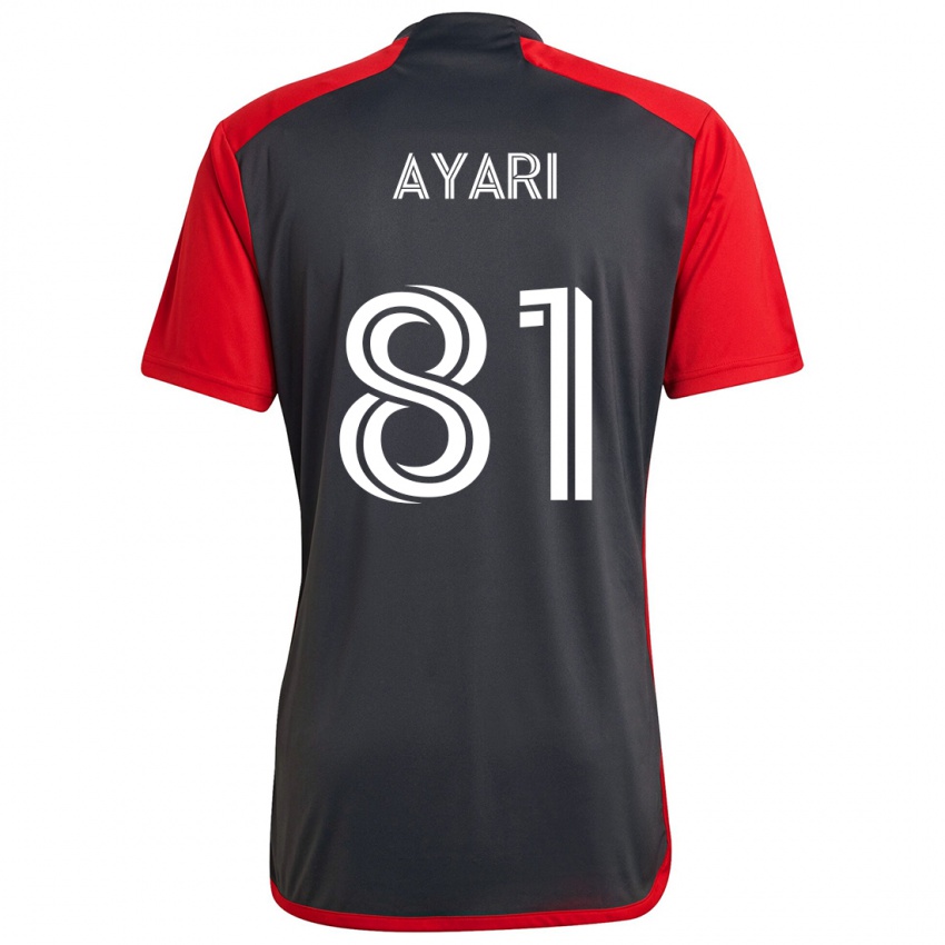 Niño Camiseta Hassan Ayari #81 Rojo Grayn 1ª Equipación 2024/25 La Camisa Argentina