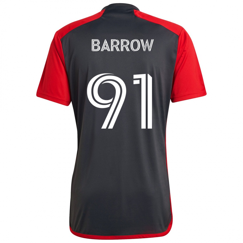 Niño Camiseta Dékwon Barrow #91 Rojo Grayn 1ª Equipación 2024/25 La Camisa Argentina