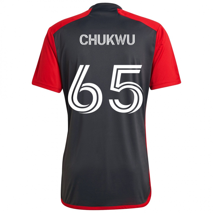 Niño Camiseta Joses Chukwu #65 Rojo Grayn 1ª Equipación 2024/25 La Camisa Argentina