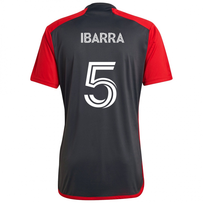 Niño Camiseta Franco Ibarra #5 Rojo Grayn 1ª Equipación 2024/25 La Camisa Argentina