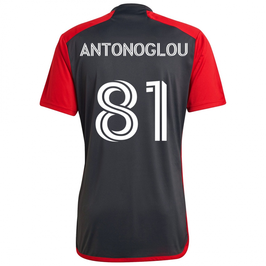 Niño Camiseta Themi Antonoglou #81 Rojo Grayn 1ª Equipación 2024/25 La Camisa Argentina