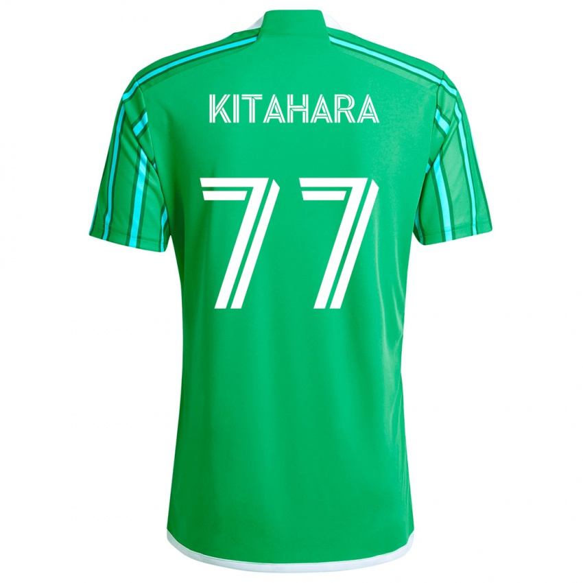 Niño Camiseta Sota Kitahara #77 Verde Blanco 1ª Equipación 2024/25 La Camisa Argentina