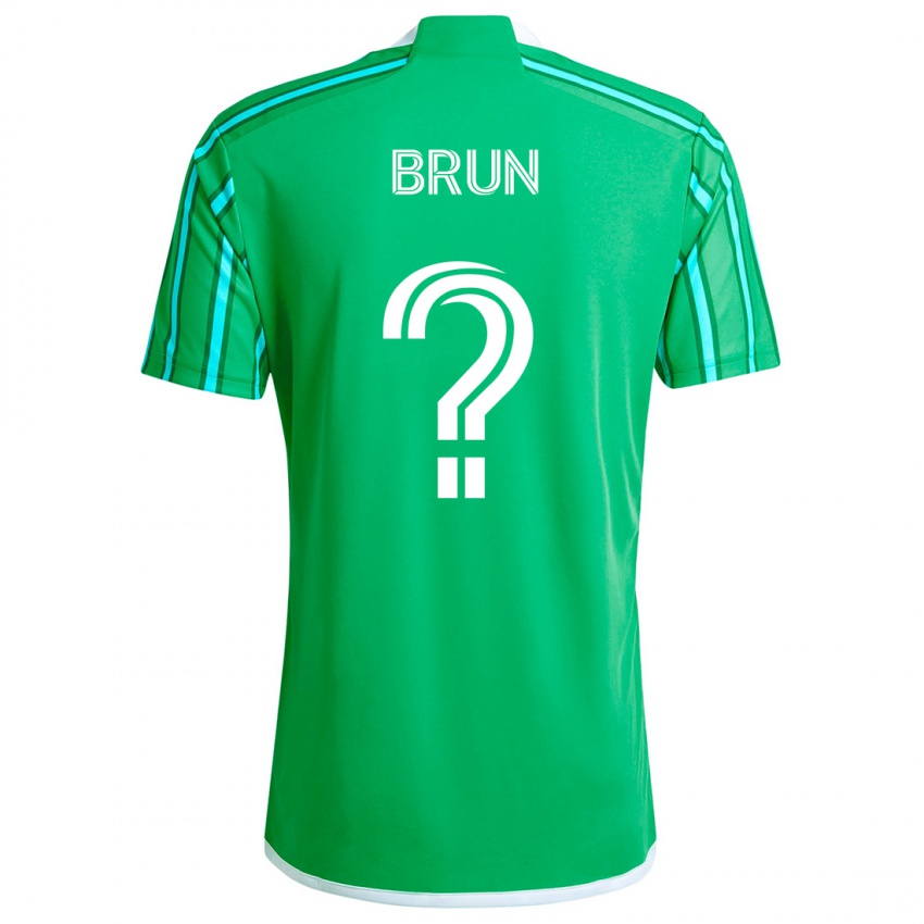 Niño Camiseta Shaun Brun #0 Verde Blanco 1ª Equipación 2024/25 La Camisa Argentina