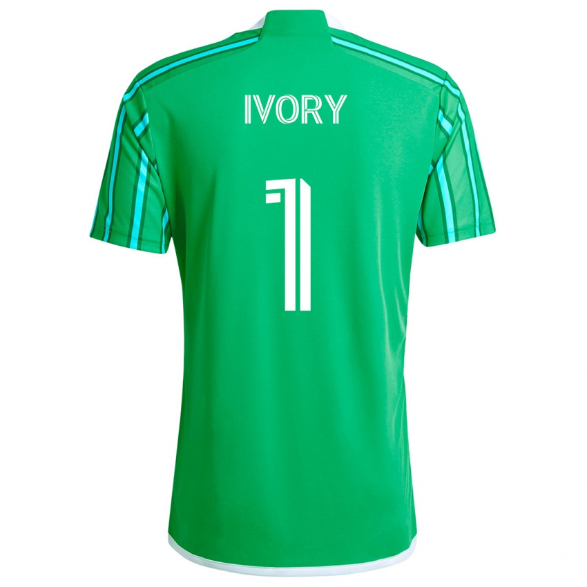 Niño Camiseta Laurel Ivory #1 Verde Blanco 1ª Equipación 2024/25 La Camisa Argentina