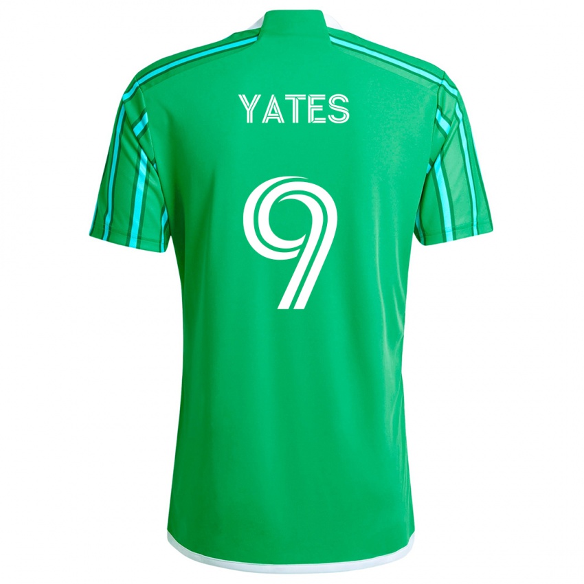 Niño Camiseta Summer Yates #9 Verde Blanco 1ª Equipación 2024/25 La Camisa Argentina