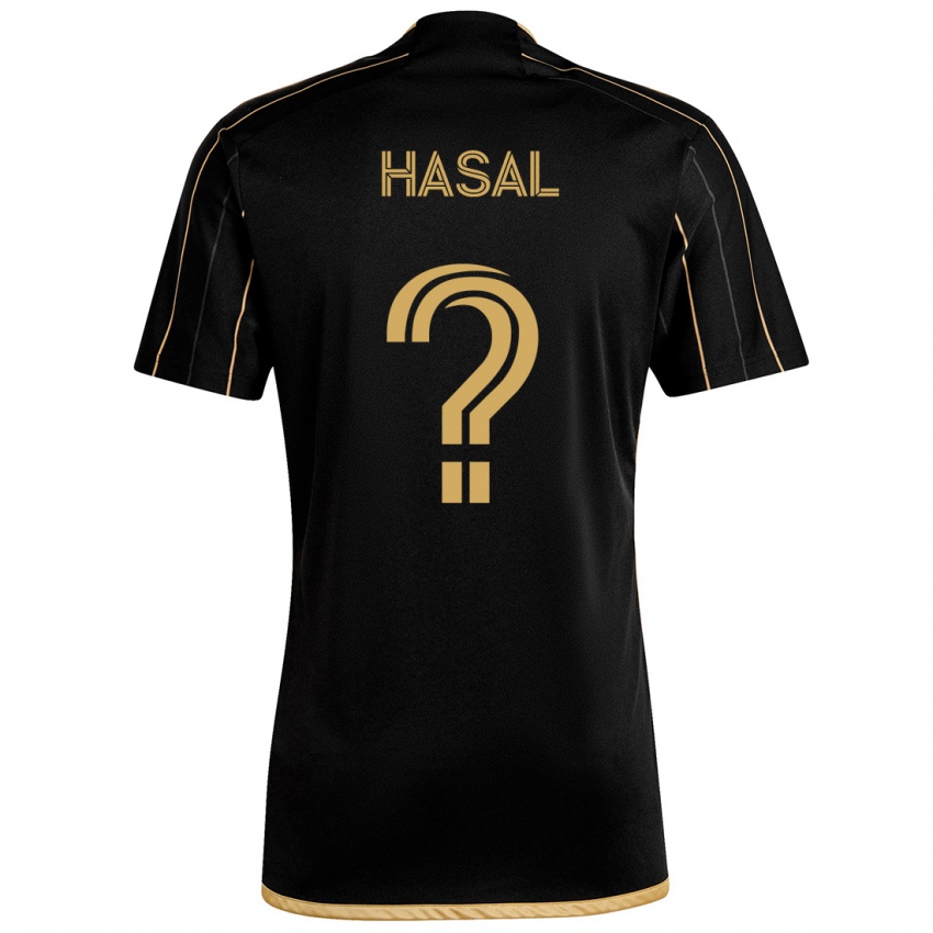 Niño Camiseta Thomas Hasal #0 Oro Negro 1ª Equipación 2024/25 La Camisa Argentina