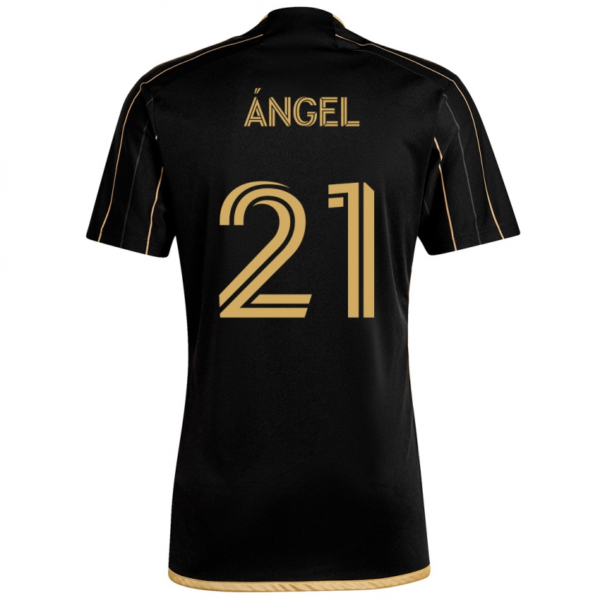 Niño Camiseta Tomás Ángel #21 Oro Negro 1ª Equipación 2024/25 La Camisa Argentina