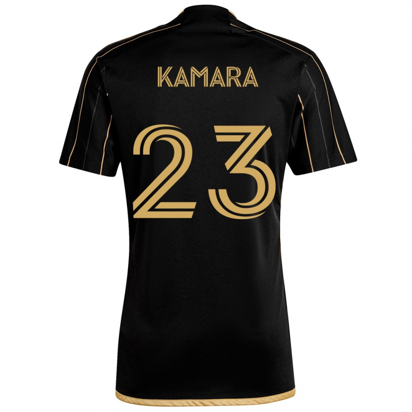 Niño Camiseta Kei Kamara #23 Oro Negro 1ª Equipación 2024/25 La Camisa Argentina