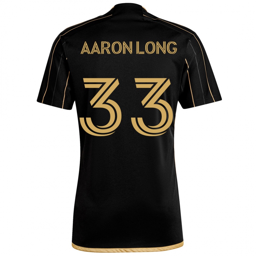 Niño Camiseta Aaron Long #33 Oro Negro 1ª Equipación 2024/25 La Camisa Argentina