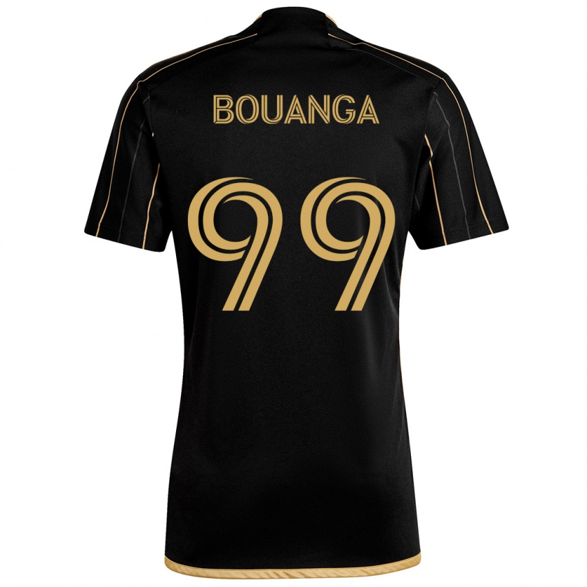 Niño Camiseta Denis Bouanga #99 Oro Negro 1ª Equipación 2024/25 La Camisa Argentina