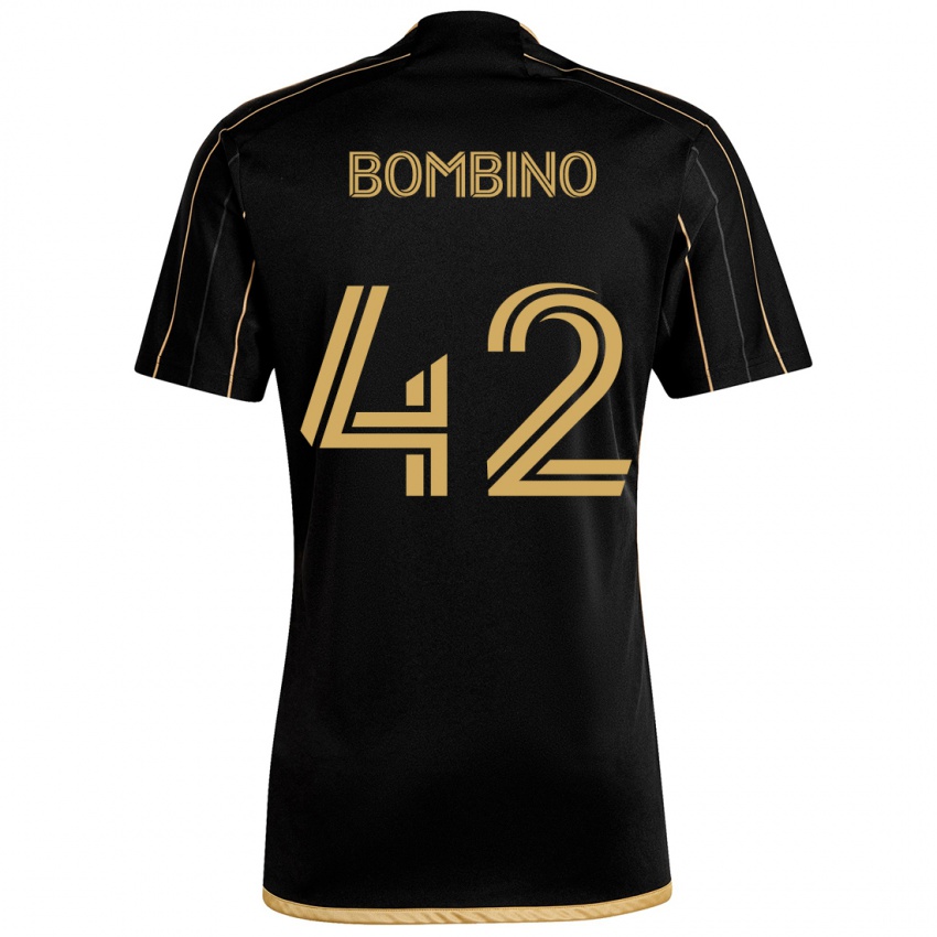 Niño Camiseta Luca Bombino #42 Oro Negro 1ª Equipación 2024/25 La Camisa Argentina