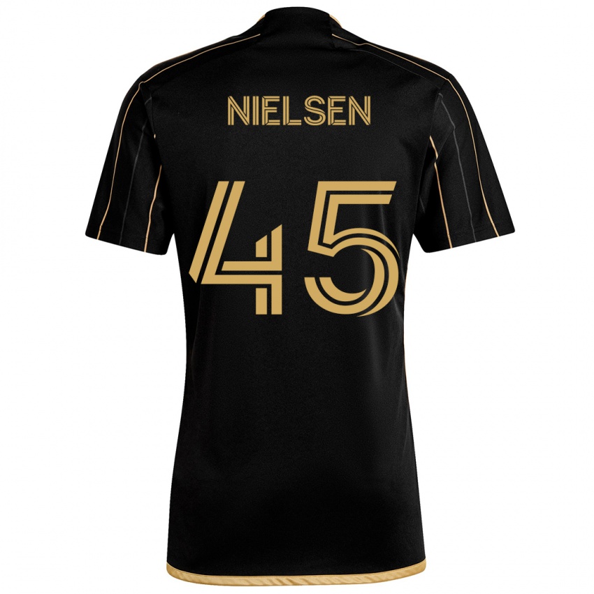 Niño Camiseta Kenny Nielsen #45 Oro Negro 1ª Equipación 2024/25 La Camisa Argentina