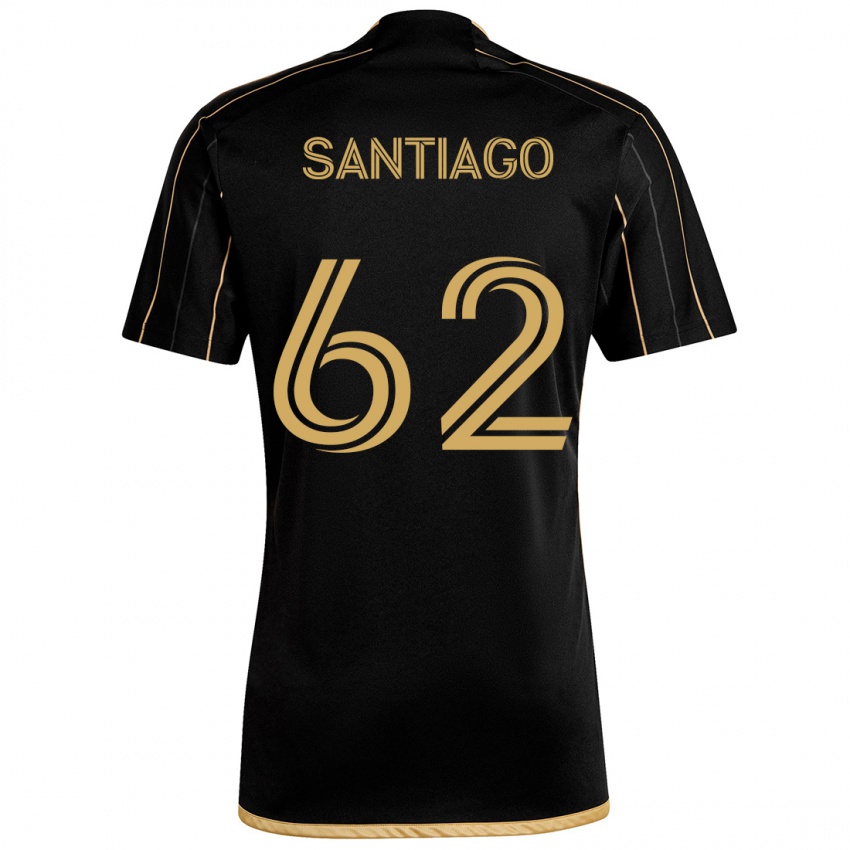 Niño Camiseta Joshua Santiago #62 Oro Negro 1ª Equipación 2024/25 La Camisa Argentina