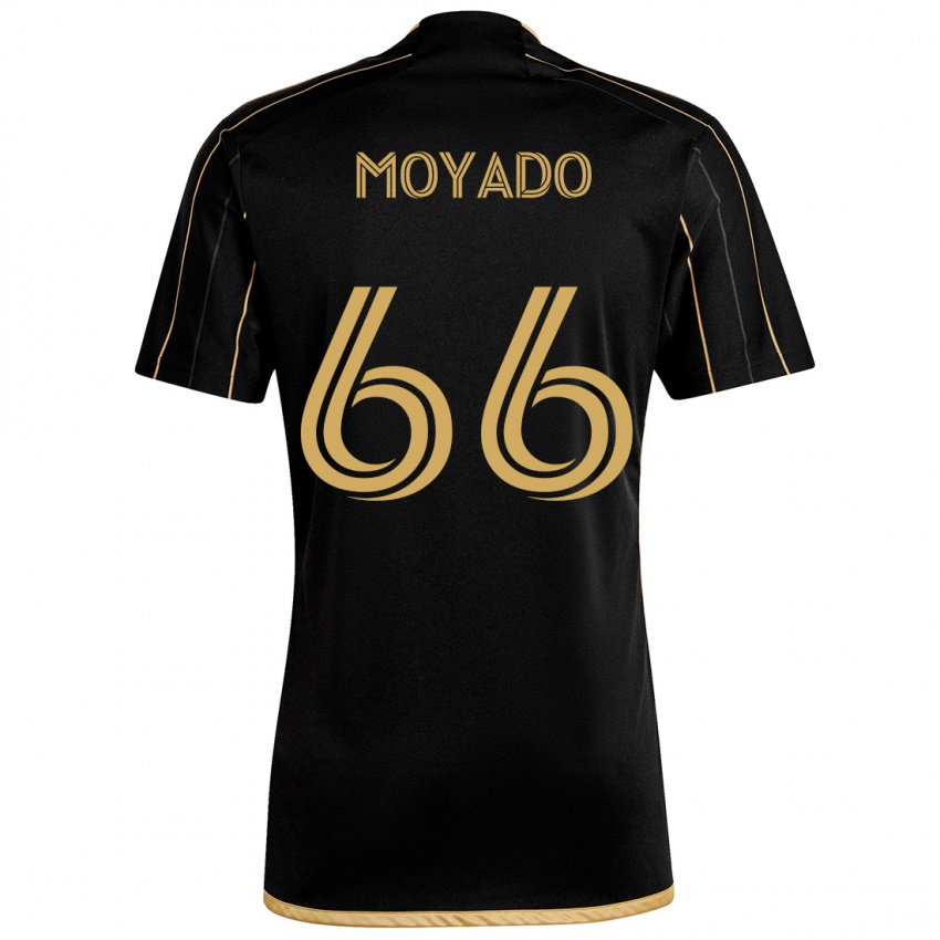 Niño Camiseta Bryan Moyado #66 Oro Negro 1ª Equipación 2024/25 La Camisa Argentina