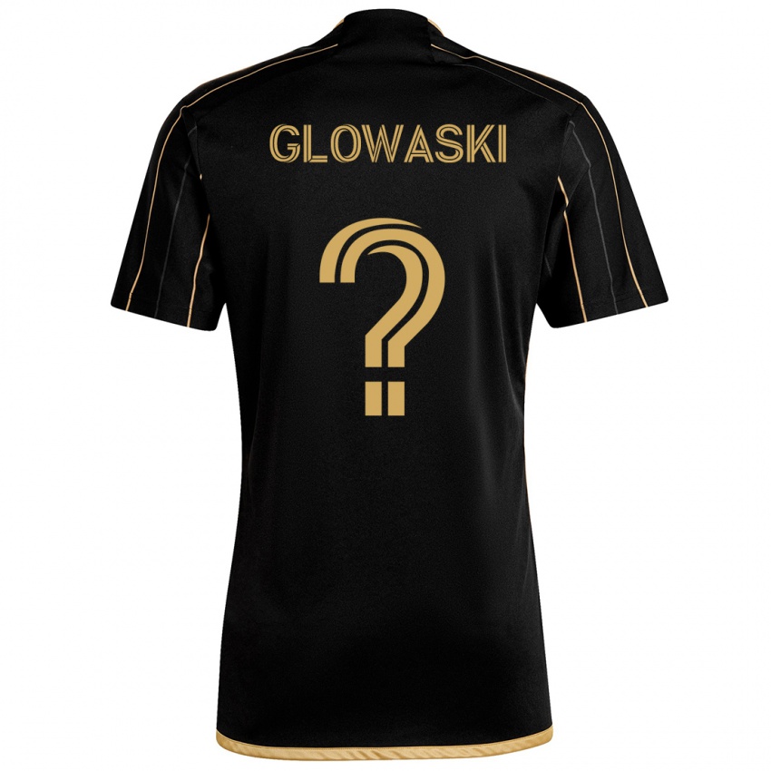 Niño Camiseta Dylan Glowaski #0 Oro Negro 1ª Equipación 2024/25 La Camisa Argentina