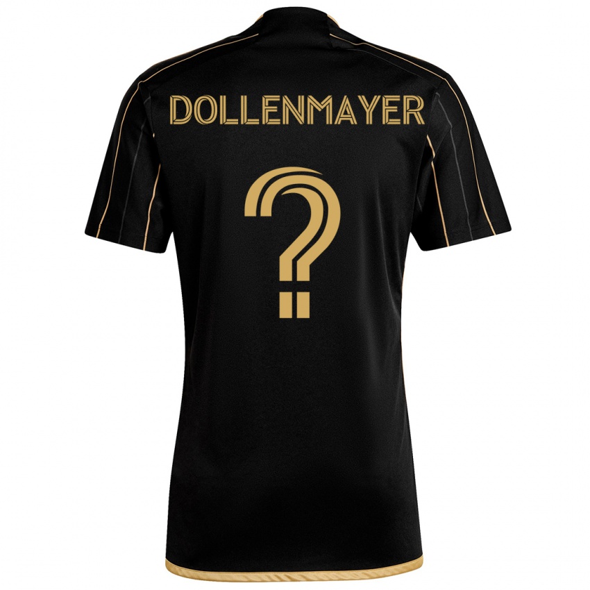 Niño Camiseta Noah Dollenmayer #0 Oro Negro 1ª Equipación 2024/25 La Camisa Argentina