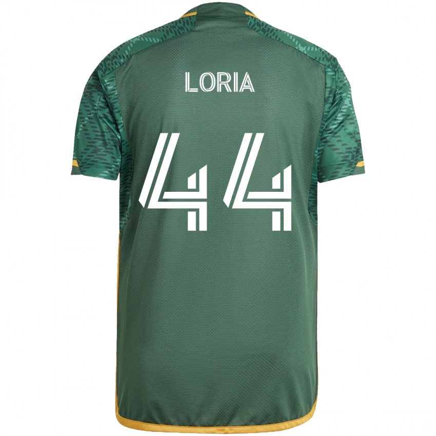 Niño Camiseta Marvin Loría #44 Verde Naranja 1ª Equipación 2024/25 La Camisa Argentina